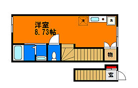 Arietta Prim 204 ｜ 千葉県千葉市若葉区西都賀4丁目2-21（賃貸アパート1R・2階・24.31㎡） その2