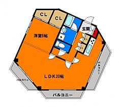 クリスタルスクエアＩＮＯＨＡＮＡ 051 ｜ 千葉県千葉市中央区市場町6-8（賃貸マンション1LDK・5階・66.55㎡） その2