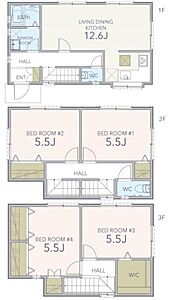 間取り：【戸建て】間取り図