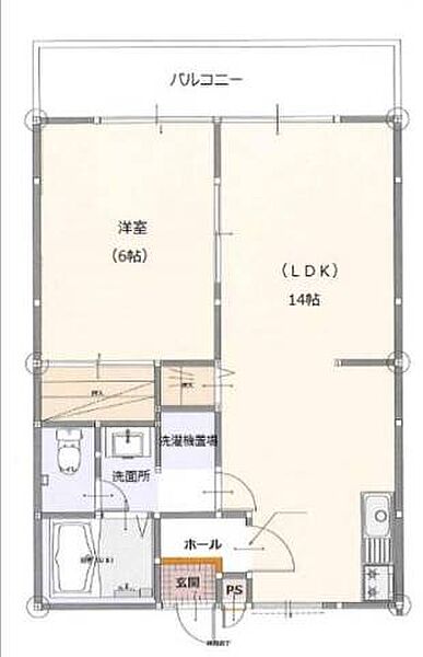 パナハイツ鏡D ｜佐賀県唐津市鏡(賃貸アパート1LDK・1階・40.92㎡)の写真 その2