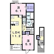 佐賀県唐津市原（賃貸アパート2LDK・2階・59.09㎡） その2