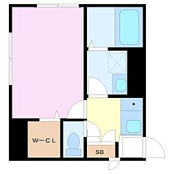 LifeOne 1Kの間取図画像