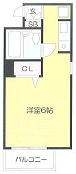 ヴィレッタ幡ヶ谷 ワンルームの間取図画像
