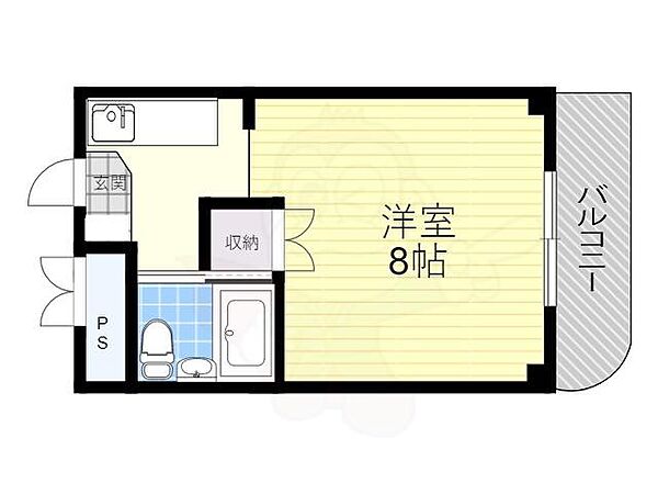 ベルパレス豊中 ｜大阪府豊中市本町３丁目(賃貸マンション1K・3階・22.10㎡)の写真 その2