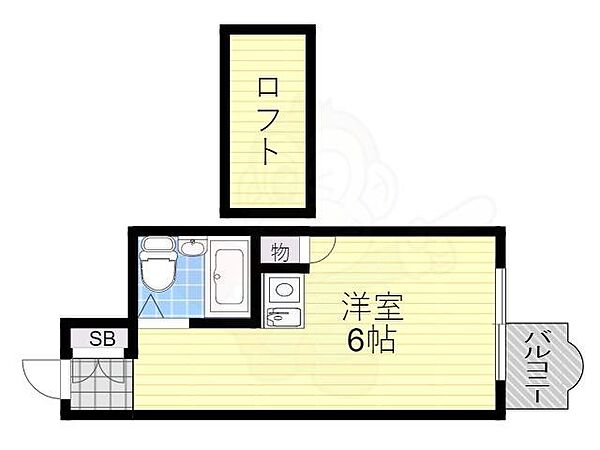 大阪府吹田市豊津町(賃貸マンション1R・5階・15.00㎡)の写真 その2