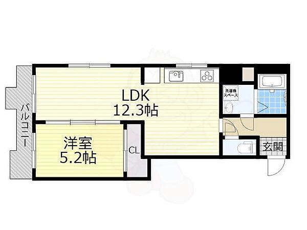 第8千里ハイツ ｜大阪府豊中市岡上の町２丁目(賃貸マンション1LDK・5階・43.96㎡)の写真 その2