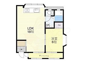 第一マンション  ｜ 兵庫県川西市南花屋敷２丁目（賃貸アパート1LDK・2階・50.57㎡） その2