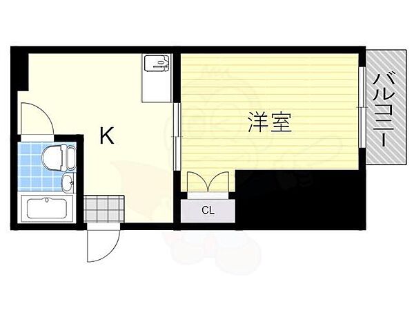 シティハイツ槻木 ｜大阪府池田市槻木町(賃貸マンション1DK・5階・18.40㎡)の写真 その2