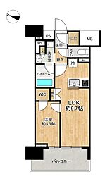 オープンレジデンシア金山熱田 THE COURT 1LDKの間取図画像