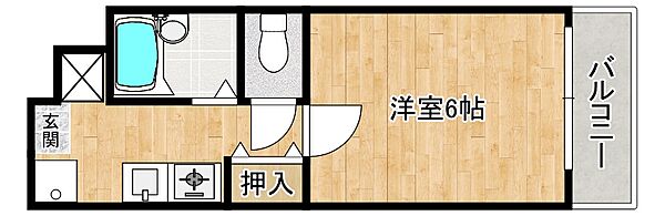 兵庫県神戸市東灘区御影中町4丁目(賃貸マンション1K・2階・18.81㎡)の写真 その2