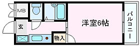 兵庫県明石市二見町東二見（賃貸マンション1K・6階・22.40㎡） その2