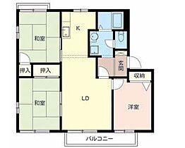 兵庫県明石市魚住町清水（賃貸アパート3LDK・2階・62.00㎡） その2