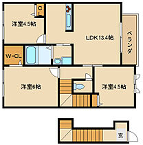 兵庫県加古郡播磨町北本荘1丁目（賃貸アパート3LDK・2階・69.75㎡） その2