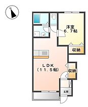 兵庫県姫路市飾磨区中島1丁目（賃貸アパート1LDK・1階・44.95㎡） その2