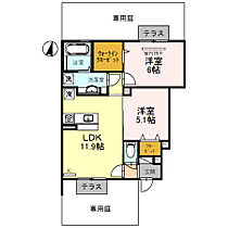 兵庫県明石市和坂2丁目（賃貸アパート2LDK・1階・54.22㎡） その2