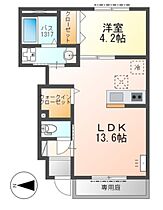 兵庫県姫路市北今宿3丁目（賃貸アパート1LDK・1階・43.19㎡） その2