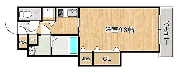 兵庫県神戸市東灘区岡本2丁目(賃貸マンション1K・2階・30.30㎡)の写真 その2