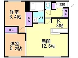 間取図画像 2LDK