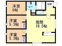 タウンハウス西野参番館 1階