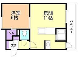 ルレーブ琴似 2階