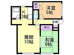 間取図画像 2LDK