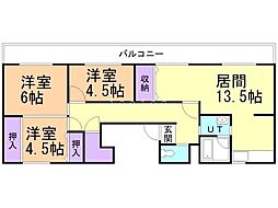 間取図画像 3LDK