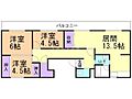 ビレッジハウス発寒2号棟2階6.9万円