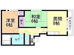 間取図画像 2LDK