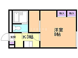 レオパレストレビアンIII 2階