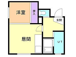 間取図画像 1LDK