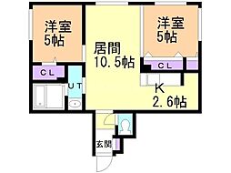 間取図画像 2LDK