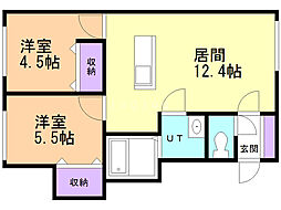 間取図画像 2LDK