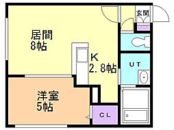間取図画像 1LDK