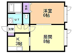 間取図画像 1LDK