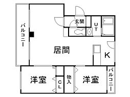 間取図画像 2LDK