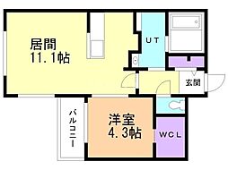 間取図画像 1LDK
