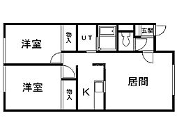 間取図画像 2LDK