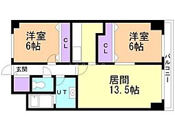 間取図画像 2LDK