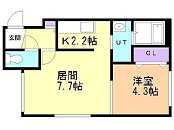 間取図画像 1LDK