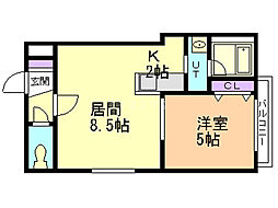 間取図画像 1LDK