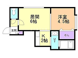 ファクター発寒 1LDKの間取図画像