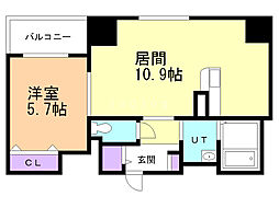 IZOU 1LDKの間取図画像
