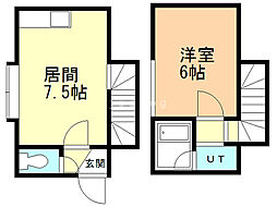 アルデ33 1DKの間取図画像