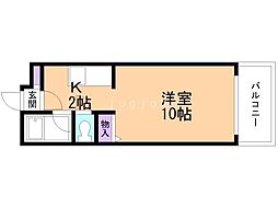 ドミニオン・山の手 1Kの間取図画像