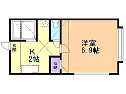 コンパートハウス宮の沢 1Kの間取図画像