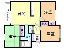 T.BROWN 3LDKの間取図画像