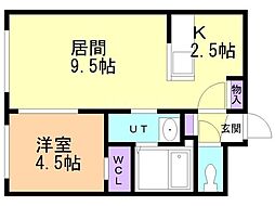 Gran Luz発寒(グランルース発寒) 1LDKの間取図画像