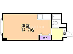 プレサント発寒ステーション ワンルームの間取図画像