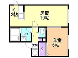 ガレージハウス8888 1LDKの間取図画像