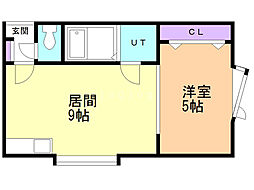 エミネンス星置 1LDKの間取図画像